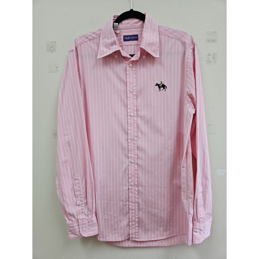 Ralph Lauren Purple Label Mens Large Pink Dress Shirt RUNS Small